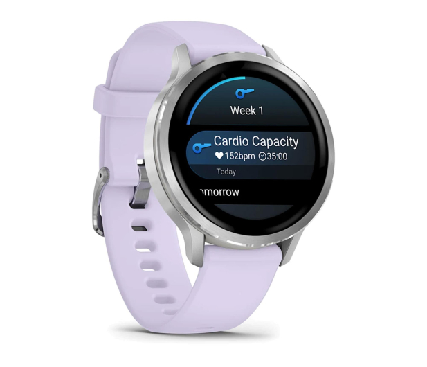 Garmin Venu 4 Silver 41mm z fioletowym paskiem - 1363884 - zdjęcie 3